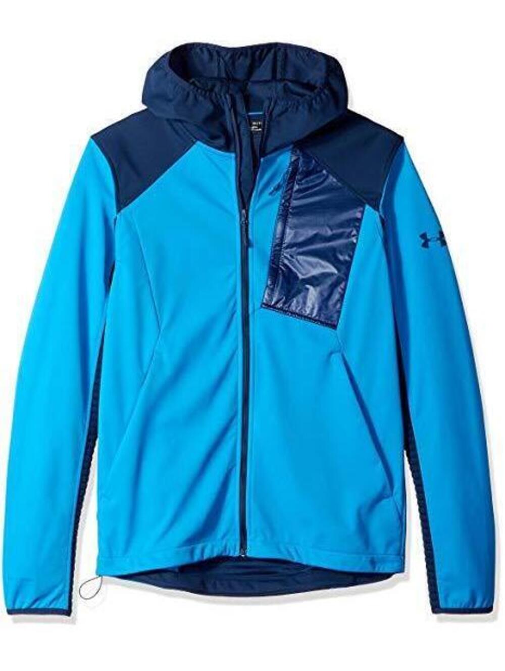 New Under Armour ColdGear Treyk Hooded Jacket Mens Large Storm Running Workout